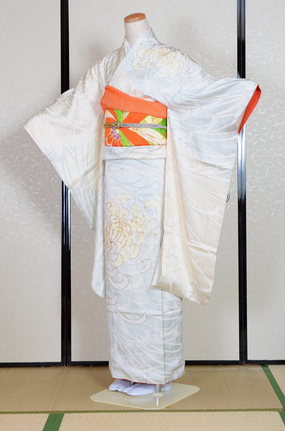 Long-sleeved kimono 6 items set / Furisode / FK#1-750