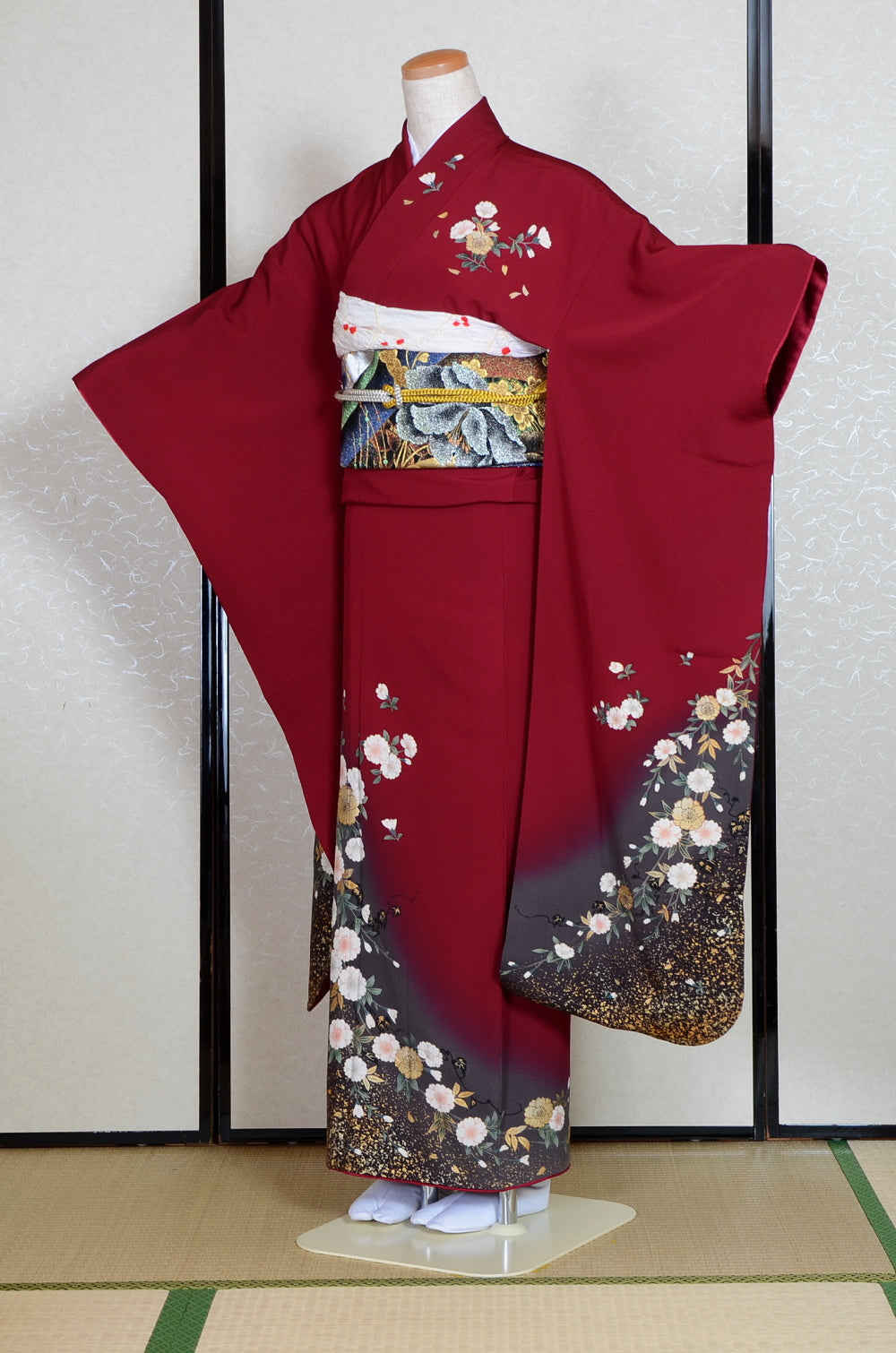 Long-sleeved kimono 6 items set / Furisode / FK#1-729