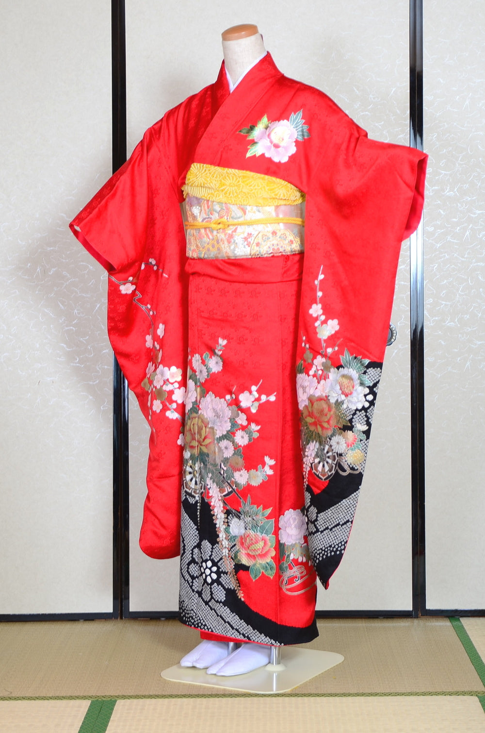 Long-sleeved kimono 6 items set / Furisode / FK#1-432