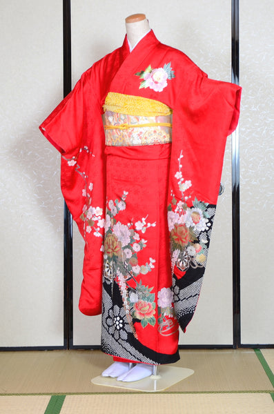 Long-sleeved kimono 6 items set / Furisode / FK#1-432