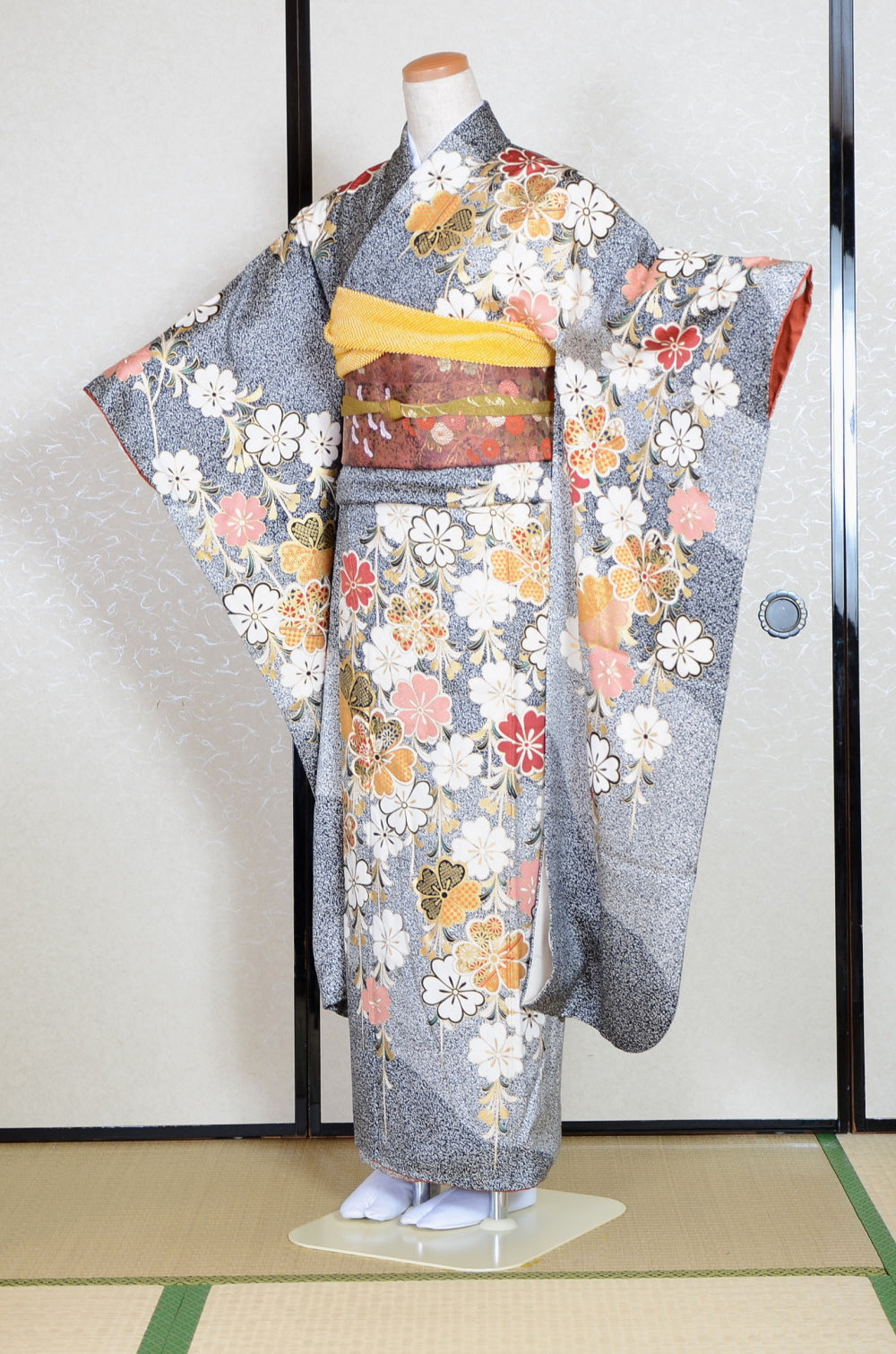 Long-sleeved kimono 6 items set / Furisode / FK#1-692