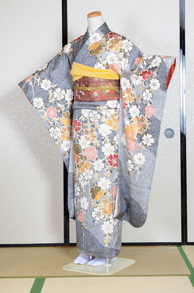 Long-sleeved kimono 6 items set / Furisode / FK#1-692