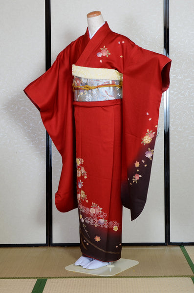 Long-sleeved kimono 6 items set / Furisode / FK#1-817