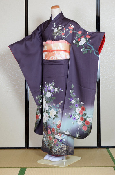 Long-sleeved kimono 6 items set / Furisode / FK#1-760