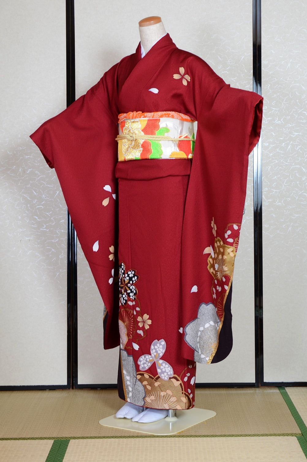 Long-sleeved kimono 6 items set / Furisode / FK#1-531