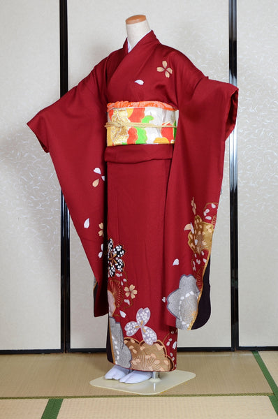 Long-sleeved kimono 6 items set / Furisode / FK#1-531