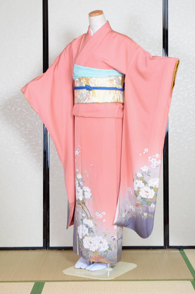 Long-sleeved kimono 6 items set / Furisode / FK#1-581