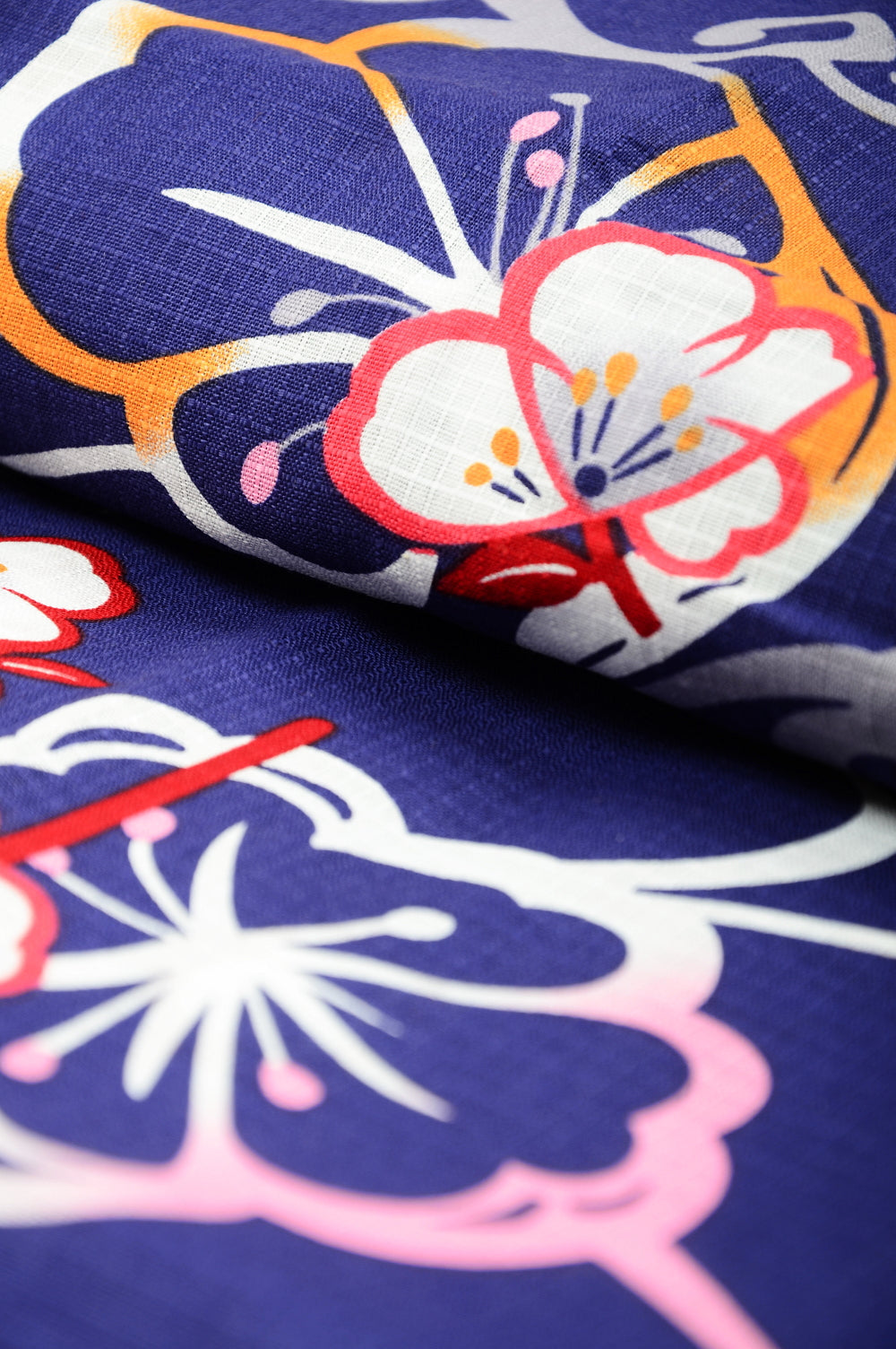 Yukata for indoor use / sakura :EM004-Indigo