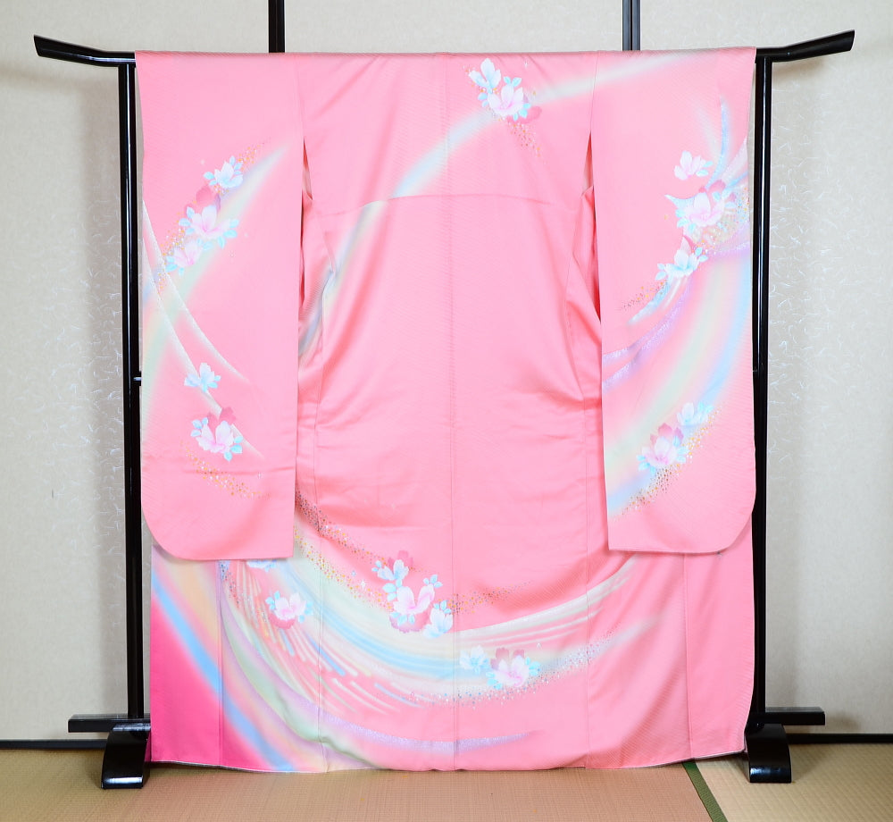 Long-sleeved kimono 6 items set / Furisode / FK#1-680