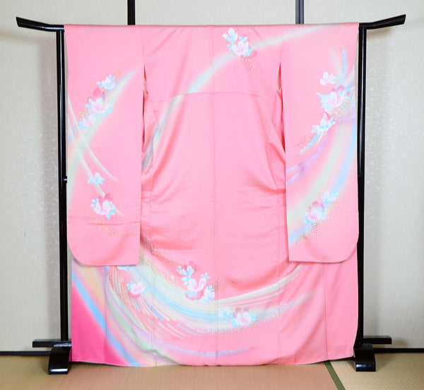 Long-sleeved kimono 6 items set / Furisode / FK#1-680