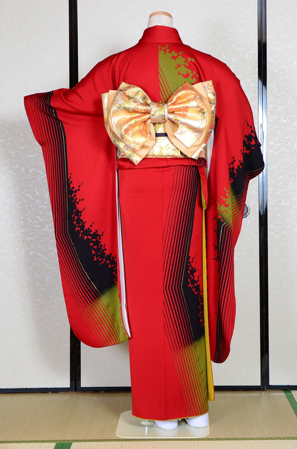 Long-sleeved kimono 6 items set / Furisode / FK#1-312