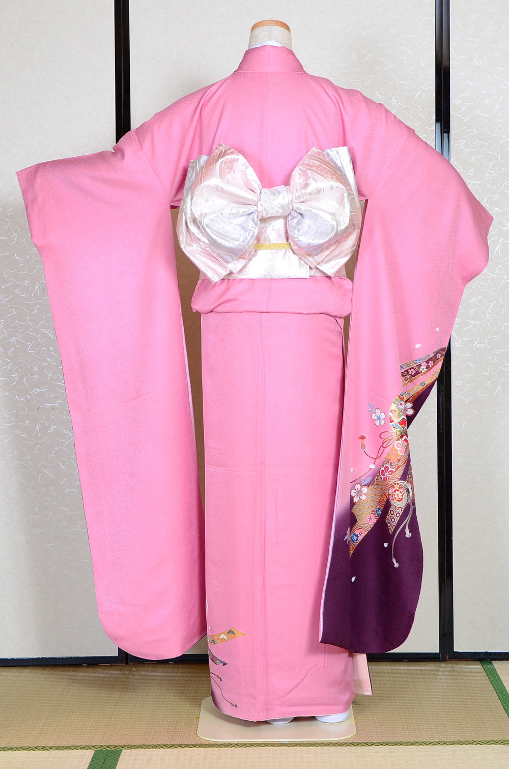 Long-sleeved kimono 6 items set / Furisode / FK#1126