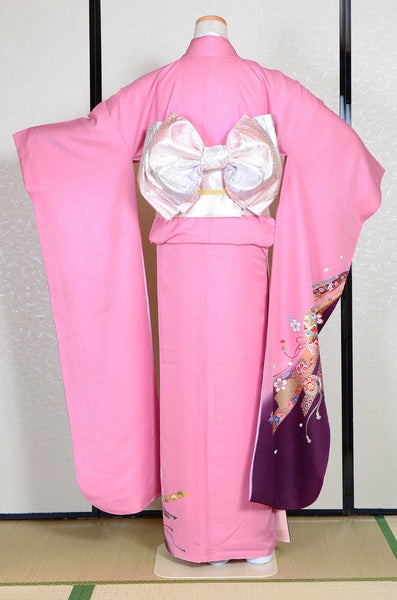 Long-sleeved kimono 6 items set / Furisode / FK#1126