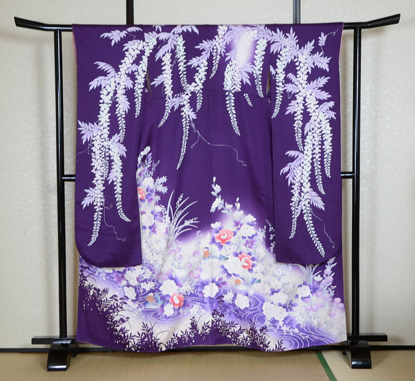 Long-sleeved kimono 6 items set / Furisode / FK#1-555