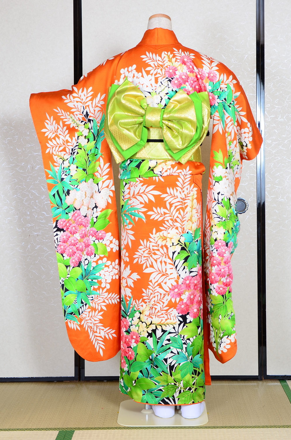 Long-sleeved kimono 6 items set / Furisode / FK#1-237