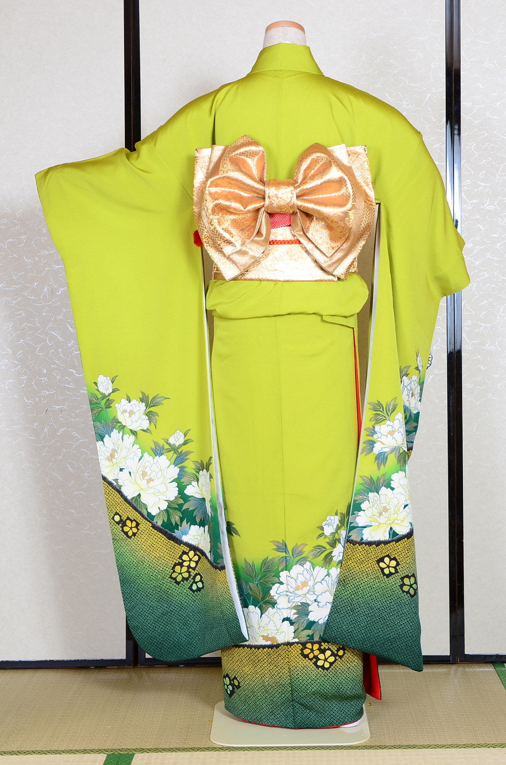 Long-sleeved kimono 6 items set / Furisode / FK#1042