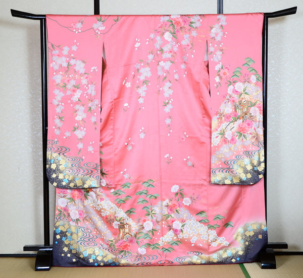 Long-sleeved kimono 6 items set / Furisode / FK#1-428