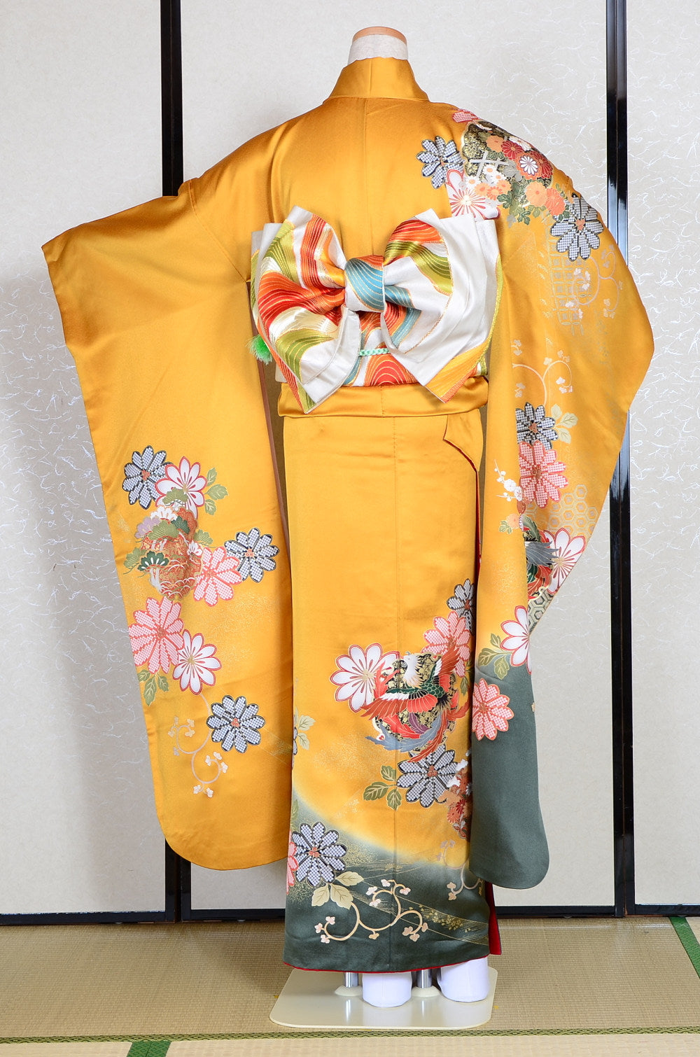 Long-sleeved kimono 6 items set / Furisode / FK#1-299