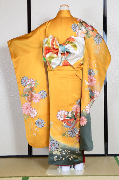 Long-sleeved kimono 6 items set / Furisode / FK#1-299