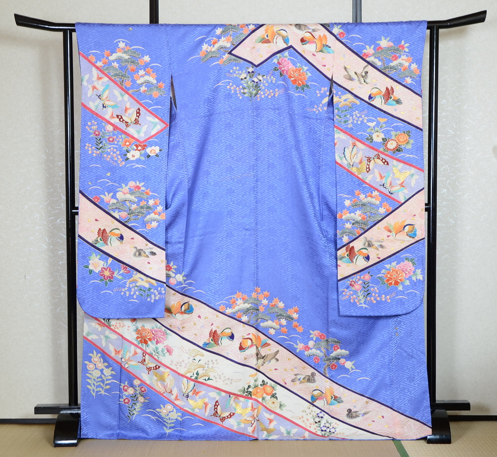 Long-sleeved kimono 6 items set / Furisode / FK#1-730