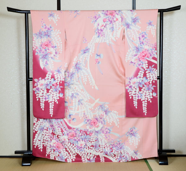 Long-sleeved kimono 6 items set / Furisode / FK#1-740