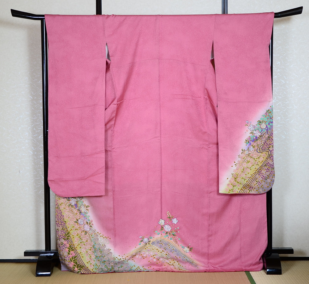Long-sleeved kimono 6 items set / Furisode / FK#1-427