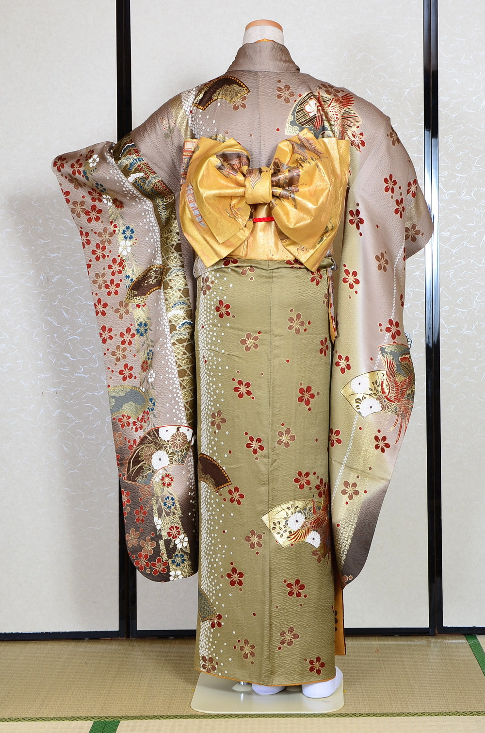 Long-sleeved kimono 6 items set / Furisode / FK#1-233