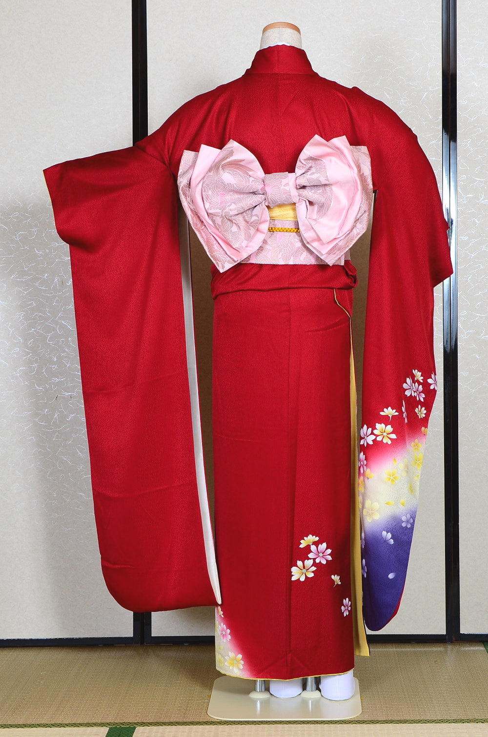 Long-sleeved kimono 6 items set / Furisode / FK#1192