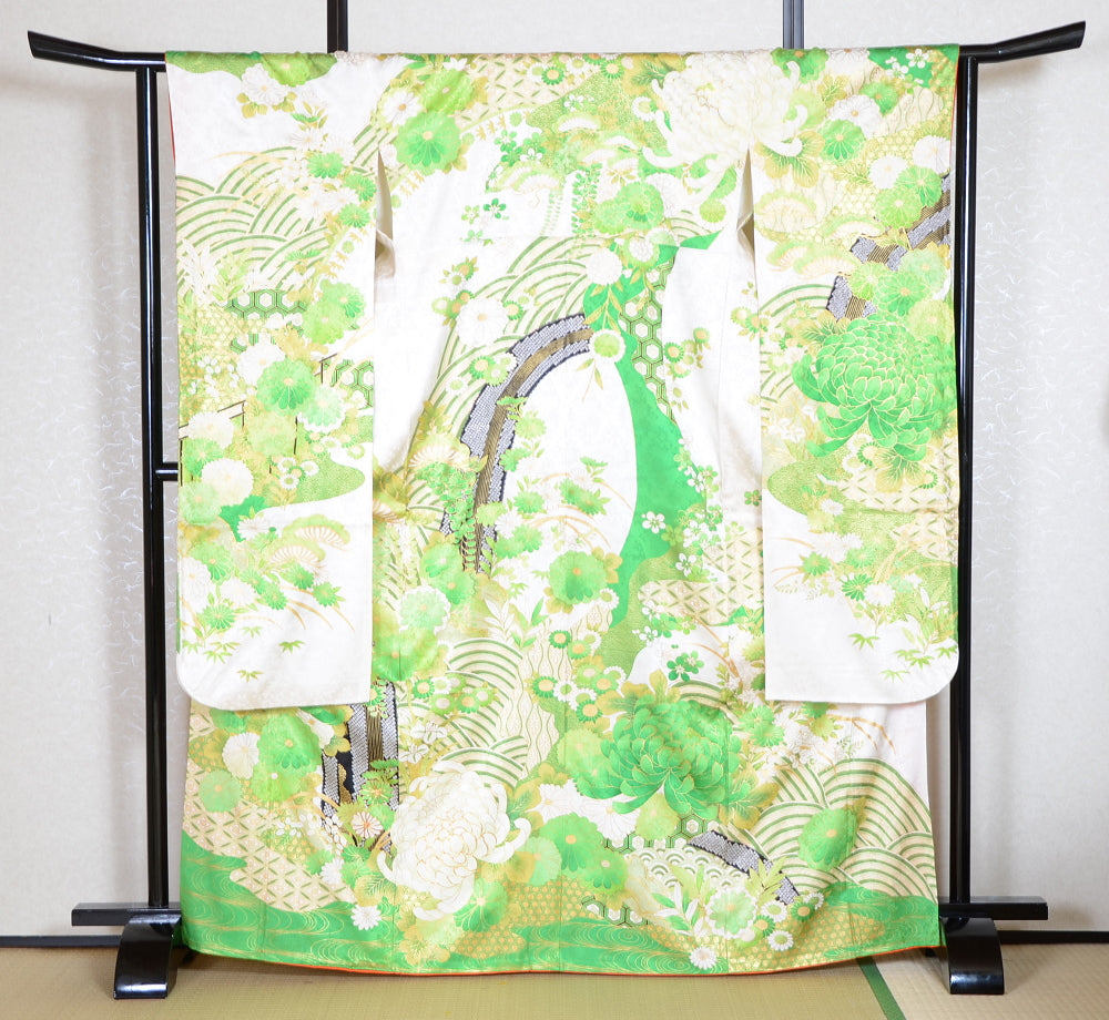 Long-sleeved kimono 6 items set / Furisode / FK#1-711