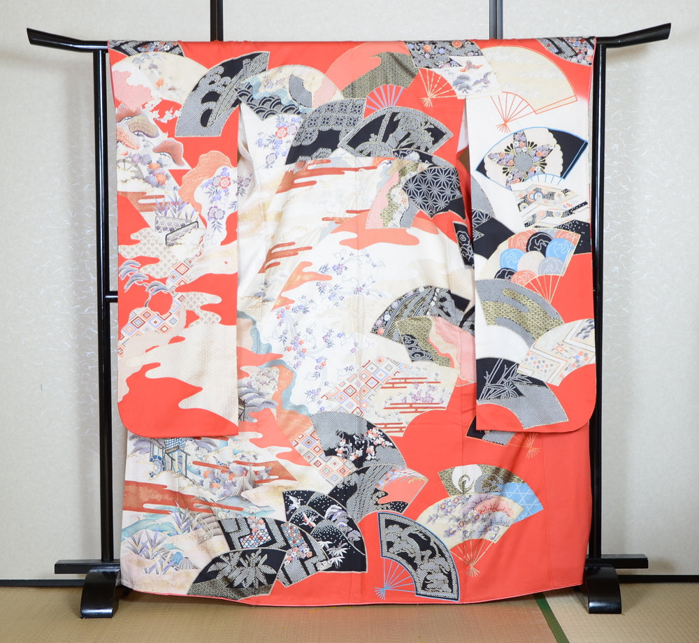 Long-sleeved kimono 6 items set / Furisode / FK#1-815