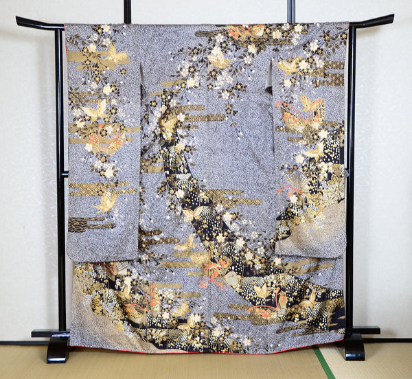 Long-sleeved kimono 6 items set / Furisode / FK#1-671