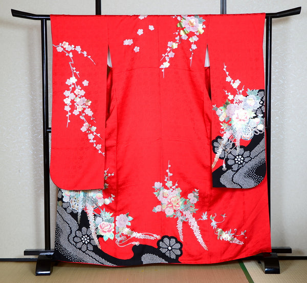 Long-sleeved kimono 6 items set / Furisode / FK#1-432