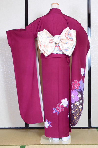Long-sleeved kimono 6 items set / Furisode / FK#1-315
