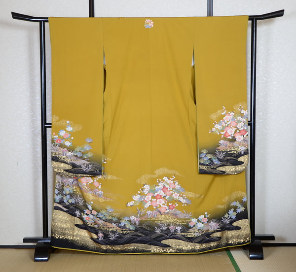 Long-sleeved kimono 6 items set / Furisode / FK#1-825