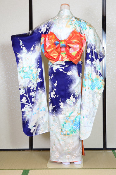 Long-sleeved kimono 6 items set / Furisode / FK#1-356