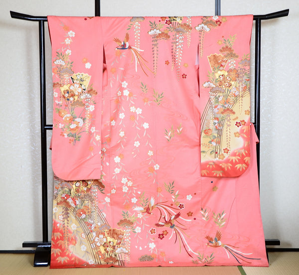 Long-sleeved kimono 6 items set / Furisode / FK#1-436