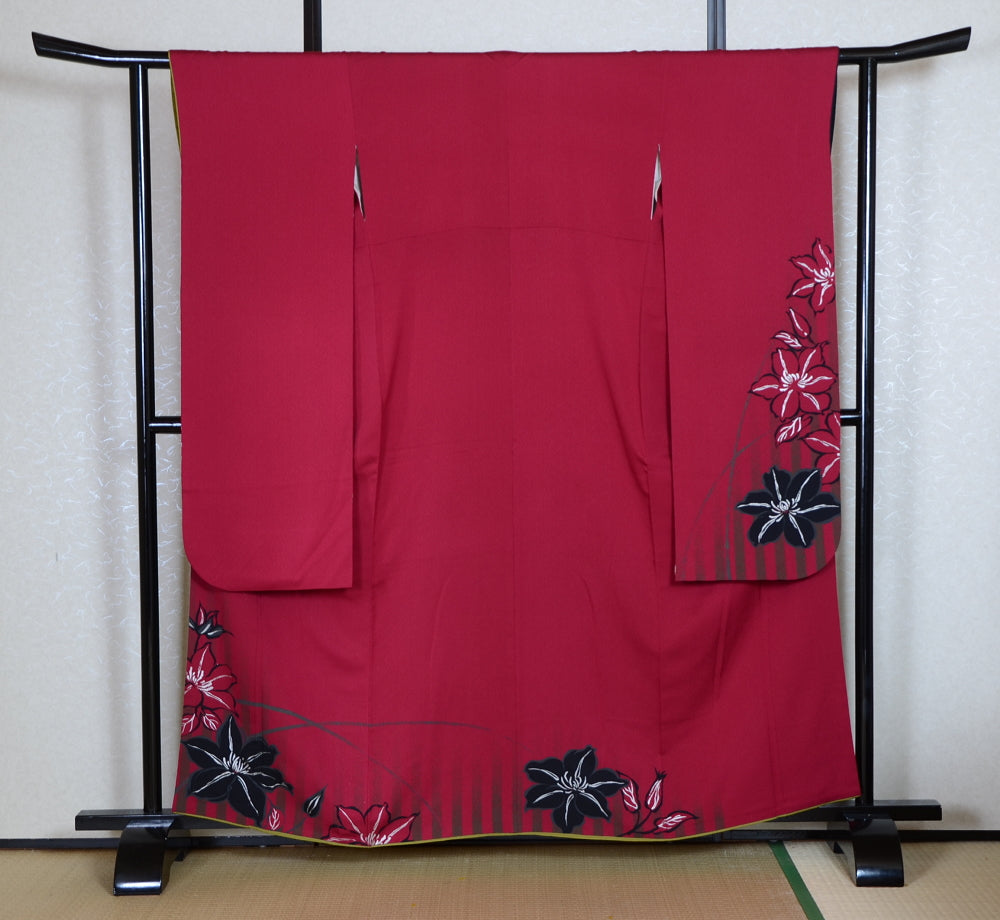 Long-sleeved kimono 6 items set / Furisode / FK#1-777