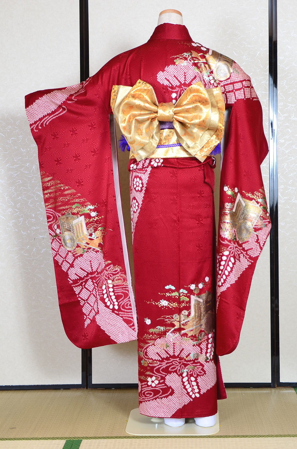 Long-sleeved kimono 6 items set / Furisode / FK#1-326