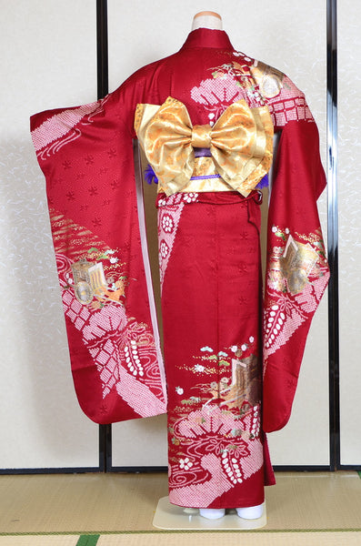 Long-sleeved kimono 6 items set / Furisode / FK#1-326