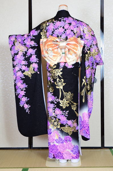 Long-sleeved kimono 6 items set / Furisode / FK#1-368