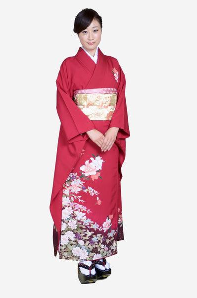 Long-sleeved kimono 6 items set / Furisode / FK#572