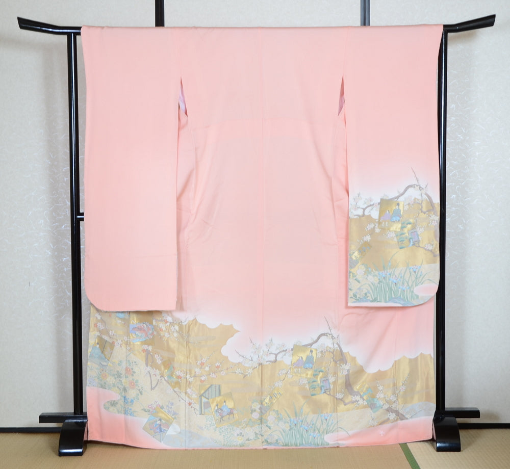 Long-sleeved kimono 6 items set / Furisode / FK#1-771
