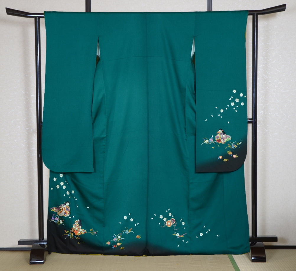 Long-sleeved kimono 6 items set / Furisode / FK#1-538