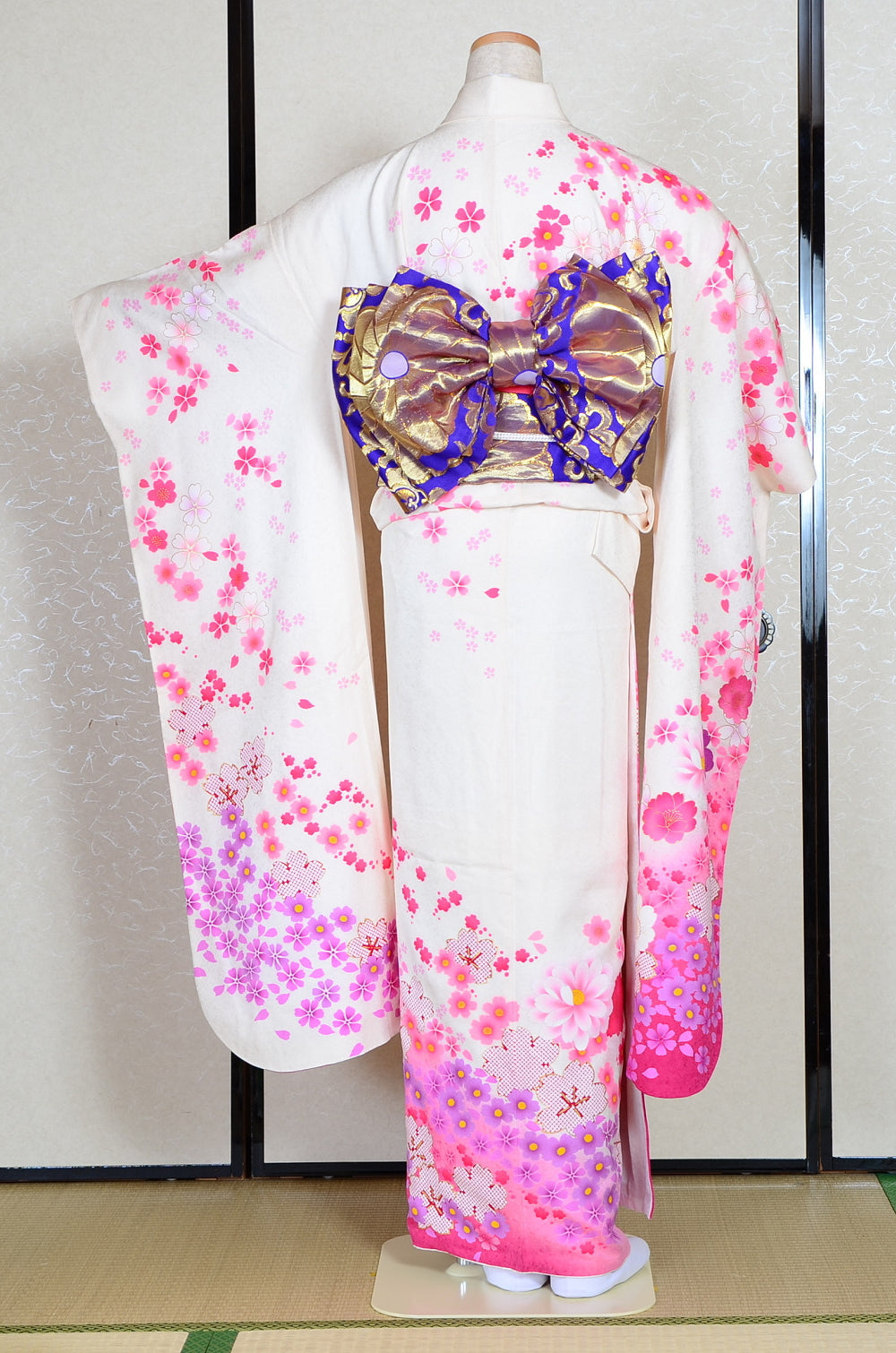 Long-sleeved kimono 6 items set / Furisode / FK#1-306