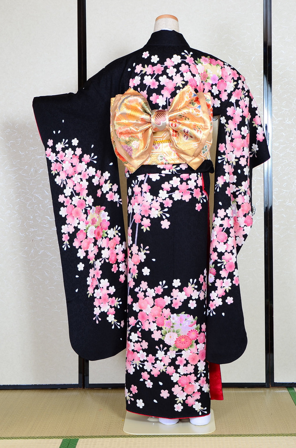 Long-sleeved kimono 6 items set / Furisode / FK#1-238