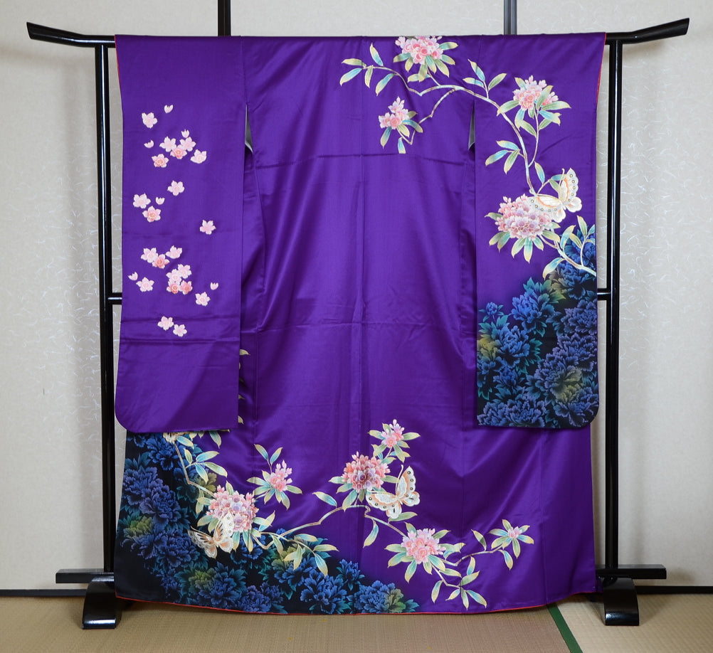 Long-sleeved kimono 6 items set / Furisode / FK#1-541