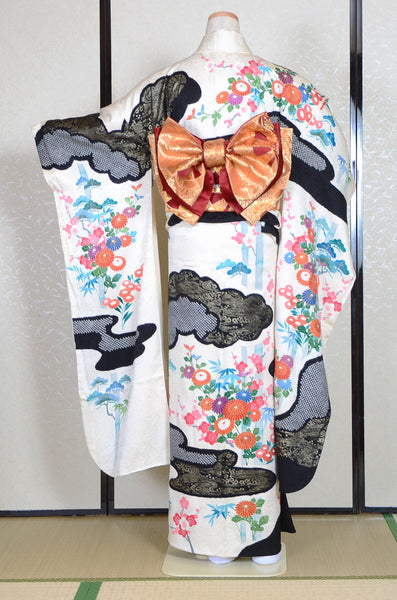 Long-sleeved kimono 6 items set / Furisode / FK#1-357
