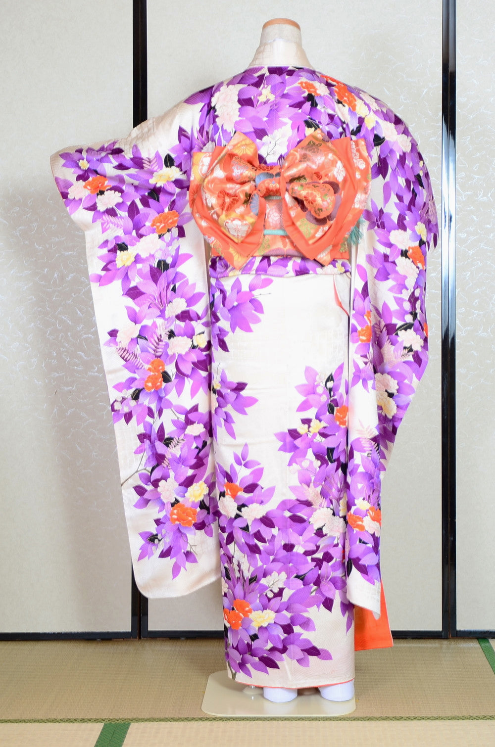 Long-sleeved kimono 6 items set / Furisode / FK#1-372