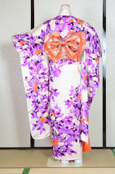 Long-sleeved kimono 6 items set / Furisode / FK#1-372