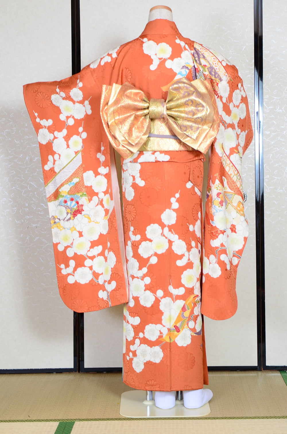 Long-sleeved kimono 6 items set / Furisode / FK#1-323